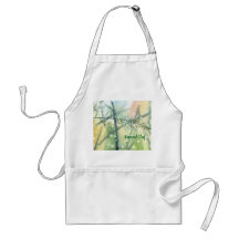Seasonal Chef Watercolor Apron, Personalise it 