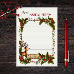 Seasonal Christmas Fun Reindeer  Post-it Notes