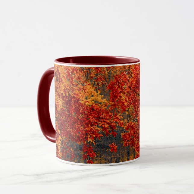 Seasonal colours of Autumn Mug (Front Left)
