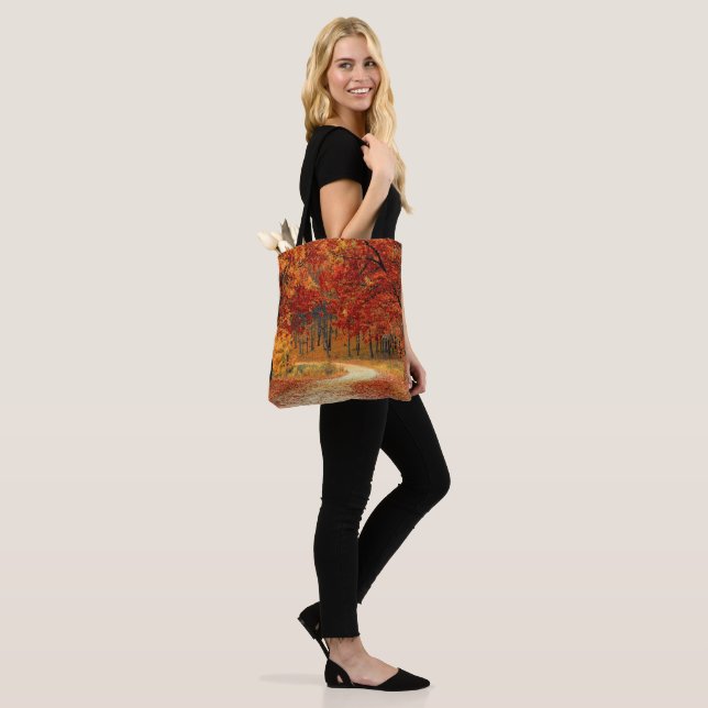 Seasonal colours of Autumn Tote Bag (On Model)