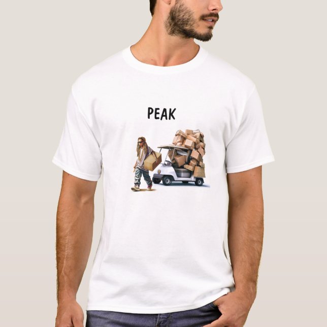 Seasonal Delivery Man T-Shirt (Front)