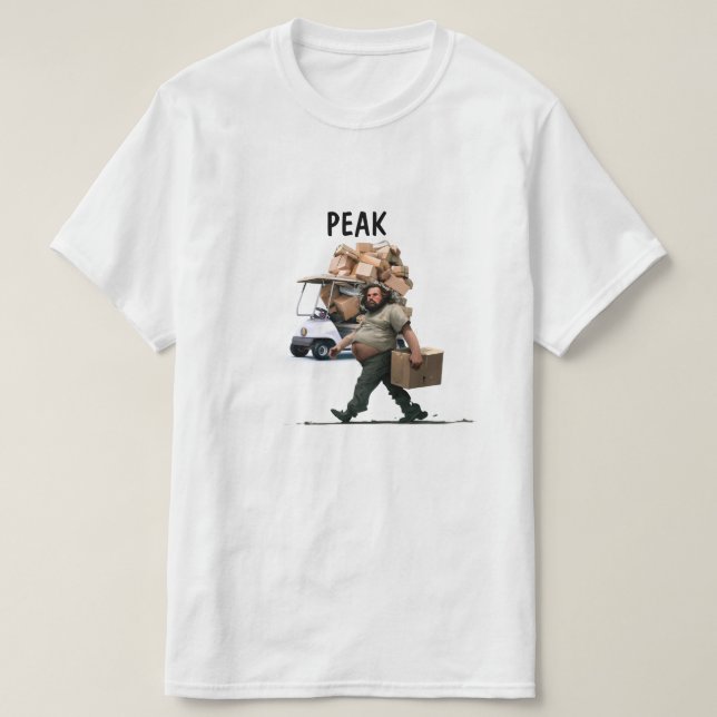 Seasonal Delivery Man T-Shirt (Design Front)