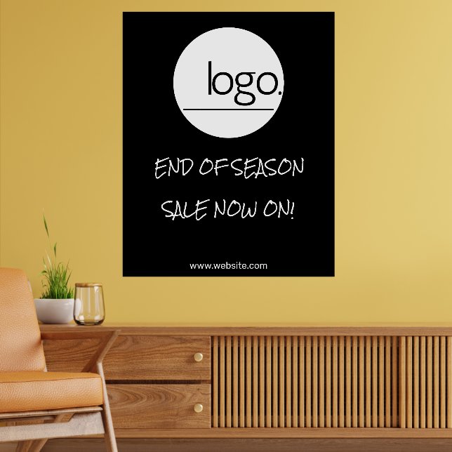 SEASONAL DISCOUNT SALE RETAIL LOGO BRAND BUSINESS POSTER (Living Room 2)