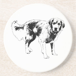 Seasonal Dog Outline Coaster