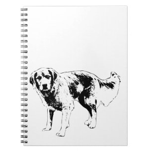 Seasonal Dog Outline Notebook