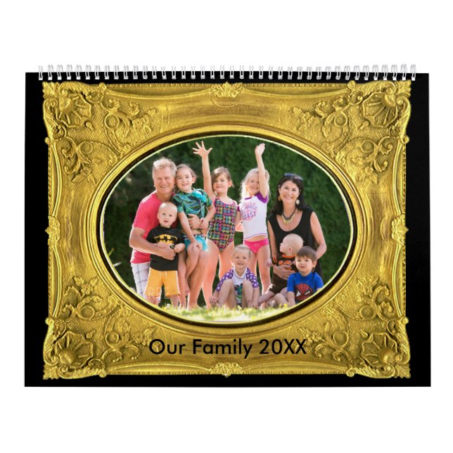 Seasonal Family Photo Frame Images Personalised Calendar (Cover)