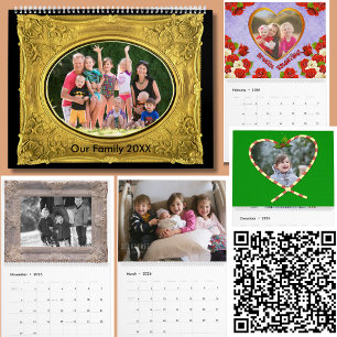 Seasonal Family Photo Frame Images Personalised Calendar