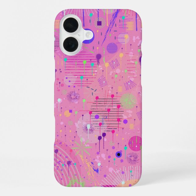 Seasonal Fruit Salad: Abstract Painting iPhone Case (Back)