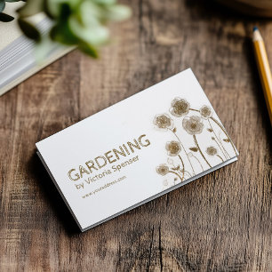 Seasonal Gardener For Spring And Fall Cleanups Business Card