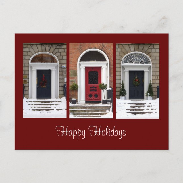 Seasonal Georgian Doors Postcard (Front)