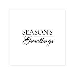 Seasonal Happy New Year Merry Christmas Holiday Self-inking Stamp