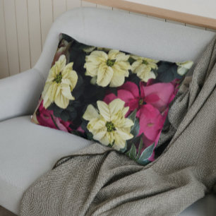 Seasonal Holidays Poinsettias Floral Pillowcase