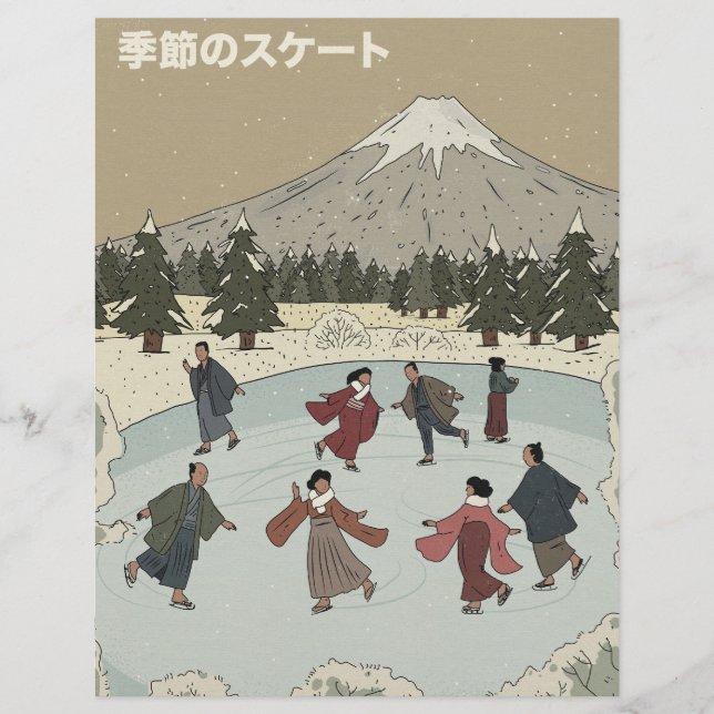 Seasonal Ice Skating Custom Letterhead (Front)