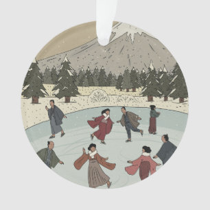 Seasonal Ice Skating Ornament