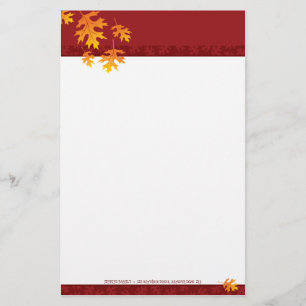 SEASONAL NOTEPAPER :: mache leaves 1 Stationery
