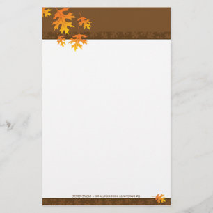 SEASONAL NOTEPAPER :: mache leaves 2 Stationery