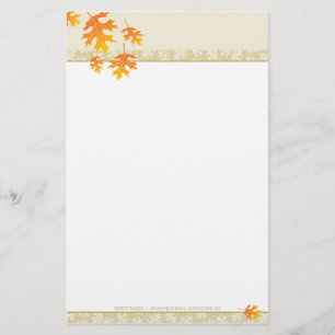 SEASONAL NOTEPAPER :: mache leaves 3 Stationery