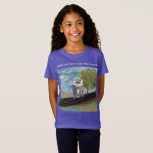 Seasonal Owl Painting in Nature Wonders T-Shirt