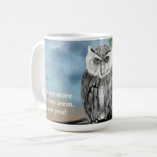 Seasonal Owl Print Coffee Mug