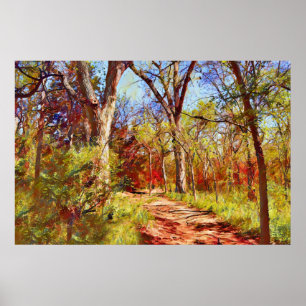 Seasonal Painted Forest Photographic Art Print