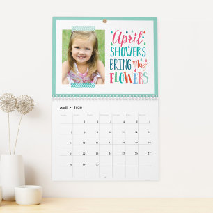 Seasonal Quotes Modern Photo Calendar