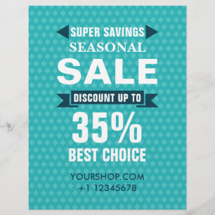 Seasonal SALE Discount Shop Flyer