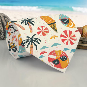 Seasonal Summer Fruit Ice Cream Necktie Tie