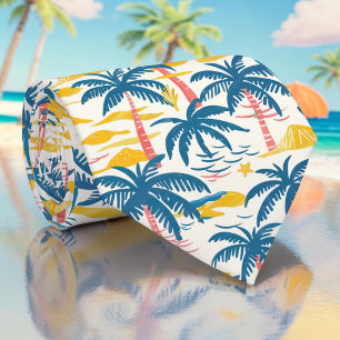 Seasonal Summer Palm Trees Necktie Tie
