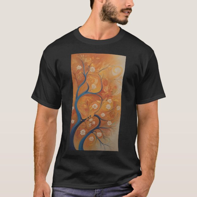 Seasonal Symphony: Abstract Seasons T-Shirt (Front)