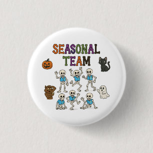 Seasonal Team Halloween 3 Cm Round Badge