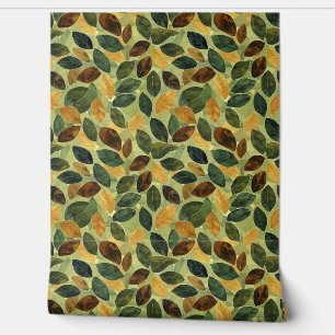 Seasonal terracotta orange yellow sage fall wallpaper