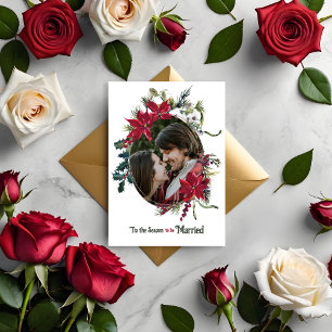 Seasonal to be Married Floral Photo Wedding Invitation