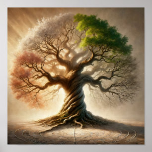 Seasonal Tree Poster