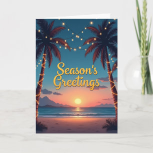 Seasonal Tropical Greetings Card