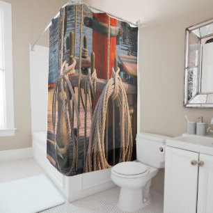 Seasoned Schooner Shower Curtain