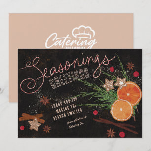 Seasonings Greetings Business Holiday Cards