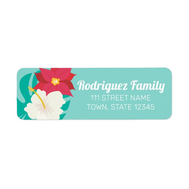 Season's Aloha | Hawaiian Address Labels (Front)