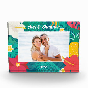 Season's Aloha Hawaiian Photo Block
