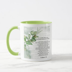 Seasons and time greenery  mug