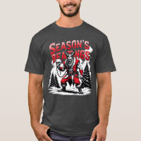 Seasons Beatings Krampus Horror Christmas funny