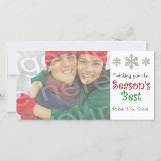 Season's Best Customisable Photo Card