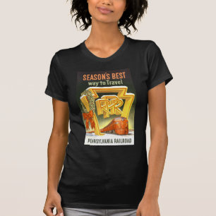 Season's Best Way To Travel Pennsylvania Railroad T-Shirt