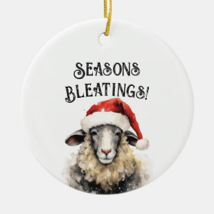 Seasons Bleatings Sheep Christmas ornament