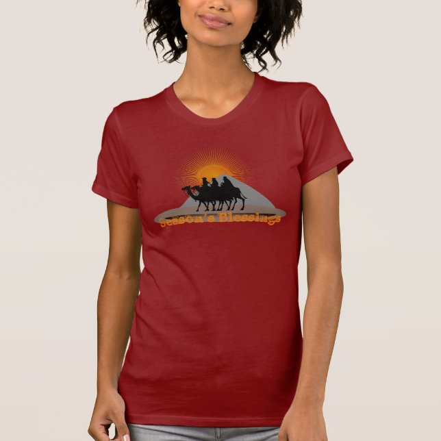 Season's Blessings Cranberry T-Shirt (Front)