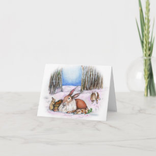 Season's Bunny Holiday Card