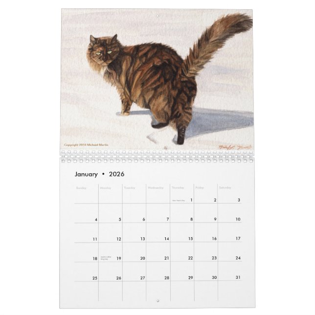 Seasons Calendar by Michael Martin (Jan 2026)