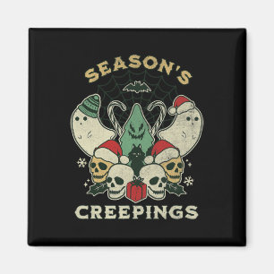 Seasons Creepings Fun Halloween Christmas Graphic Magnet