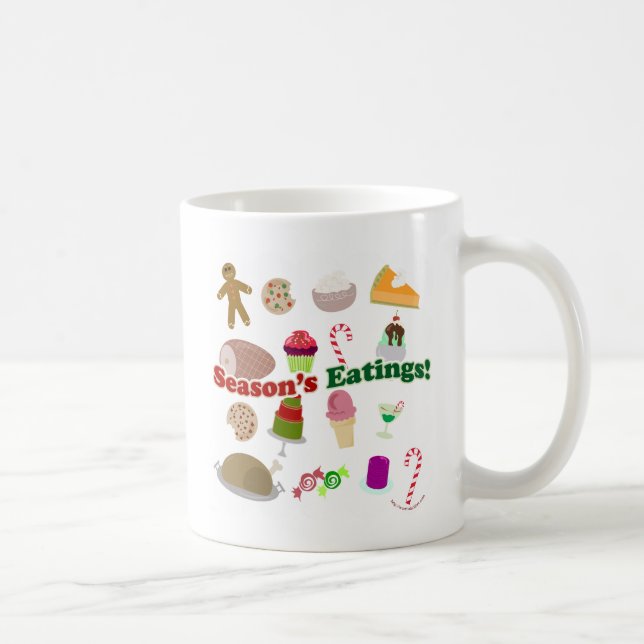 Seasons Eatings Fun Holiday Food Time Coffee Mug (Right)