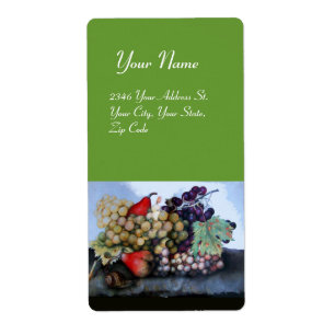 SEASON'S FRUITS 1 - GRAPES AND PEARS green