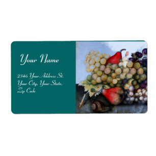 SEASON'S FRUITS 1 - GRAPES AND PEARS green